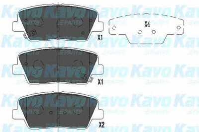 KAVO PARTS kbp3034 -  Комплект тормозных колодок, дисковый тормоз